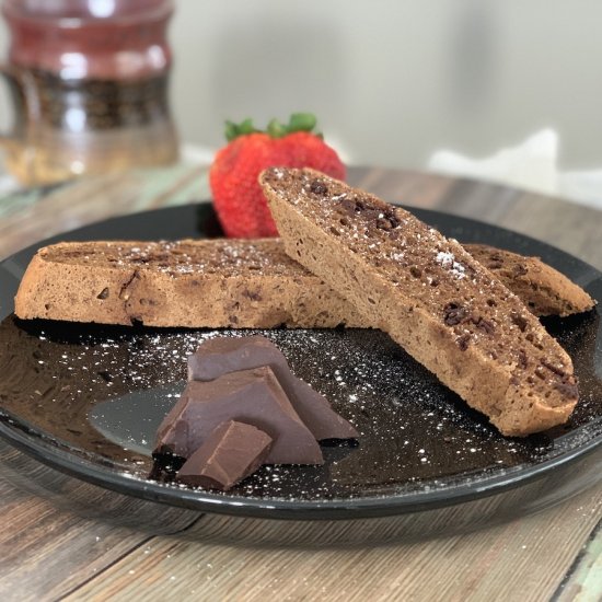 Espresso Dark Chocolate Biscotti