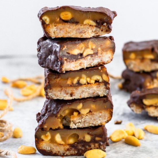 The Best Vegan Snickers Bars