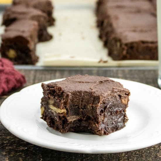 Chocolate Chip and Walnut Brownies