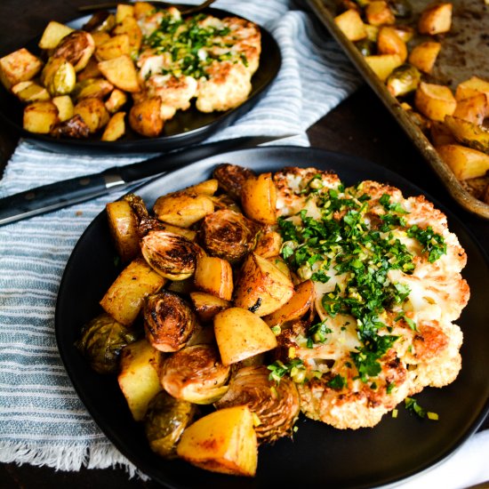 Garlic Butter Cauliflower Steaks