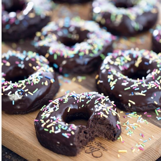 Baked Chocolate Doughnuts