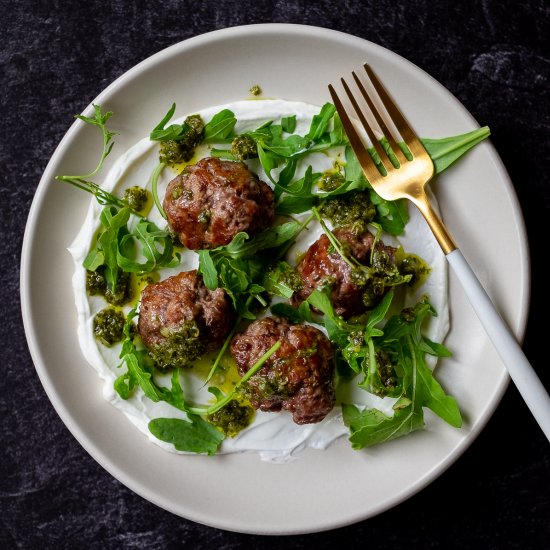 Keto lamb meatballs