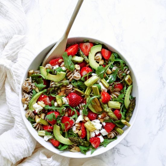 Strawberry & Asparagus Pasta Salad