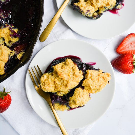 Biscuit Topped Berry Cobbler