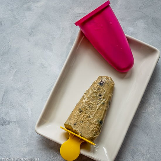 Creamy Blueberry Avocado Popsicles