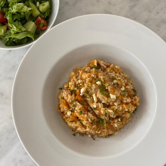 Squash and Wensleydale Risotto