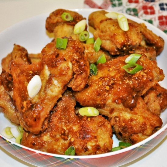 Honey and Garlic Chicken Wings