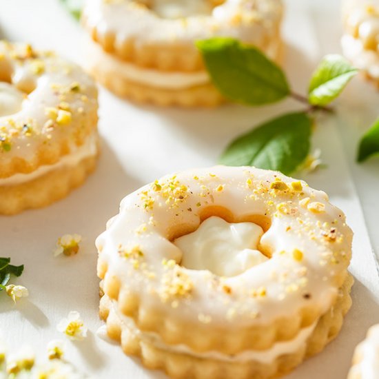 Honey Lemon Sandwich Cookies