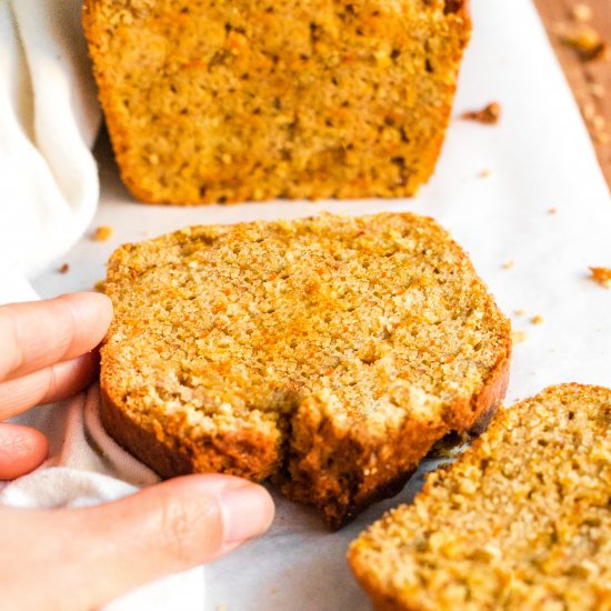 Gluten-Free Carrot Cake Bread