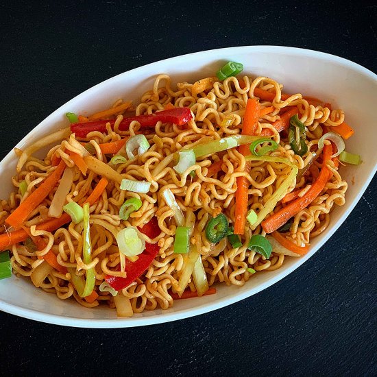 Vegetable Hakka-Noodles