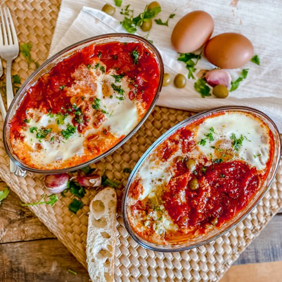 Baked SPANISH EGGS