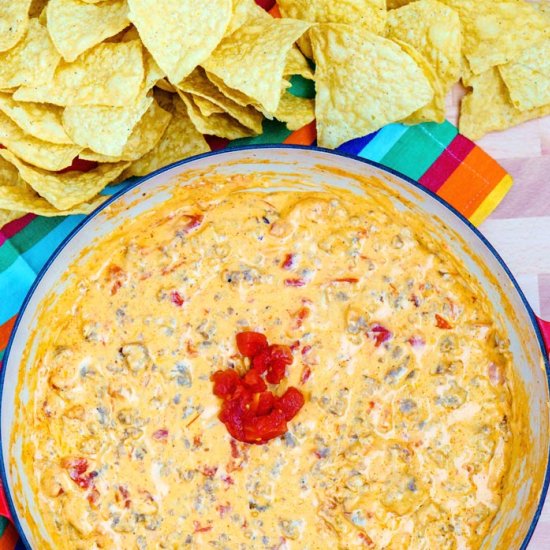 Cheesy Mexican Sausage Dip