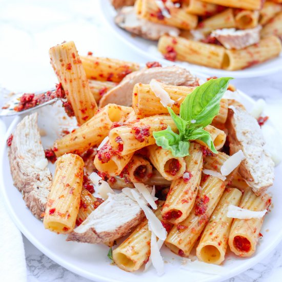 Sun Dried Tomato Pesto Pasta