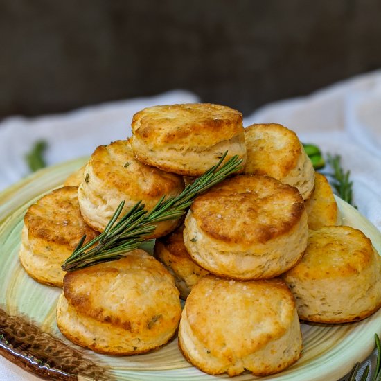 Rosemary Asiago Two Bite Biscuits