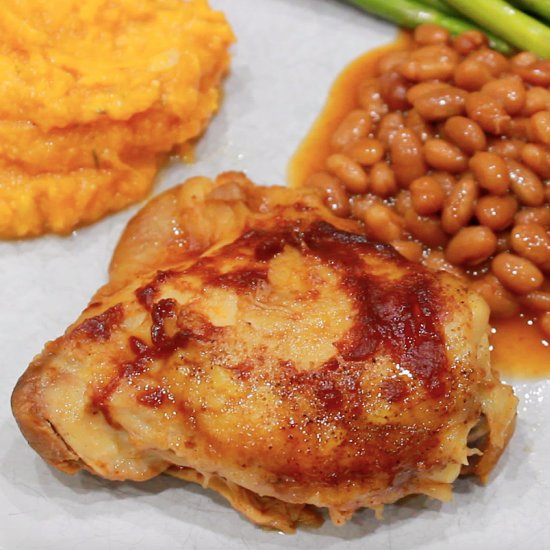 3-Ingredient Crockpot BBQ Chicken