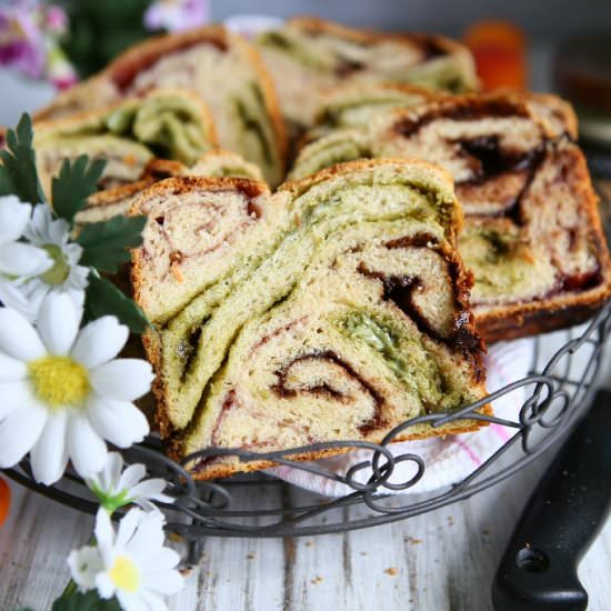 Stuffed Braided Loaf with 3 Fillings