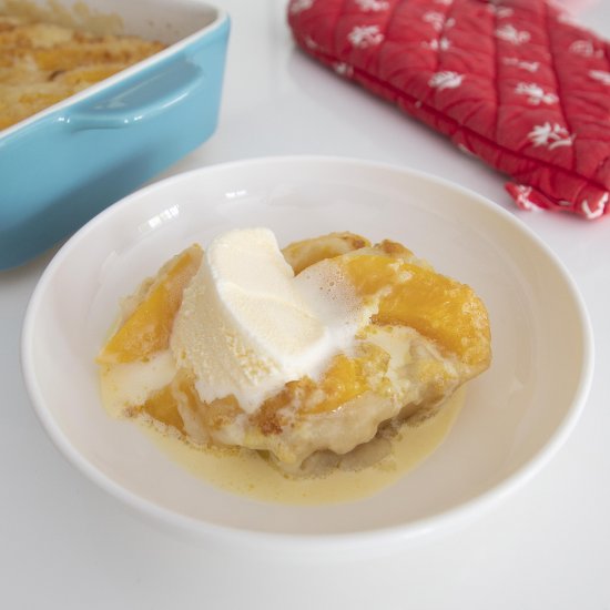 Peach Cobbler Using Canned Peaches