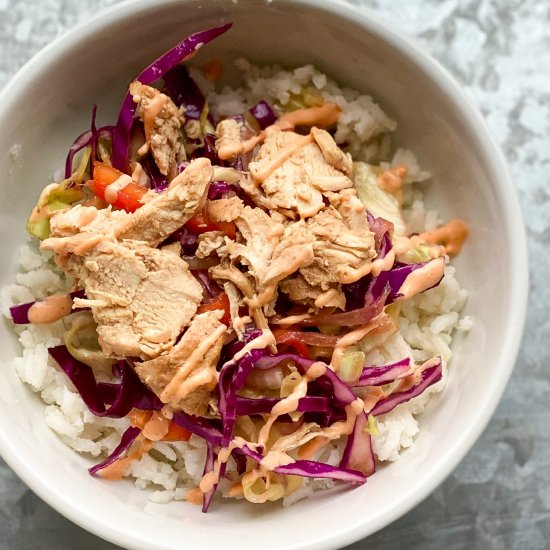 Asian Chicken Rice Bowls