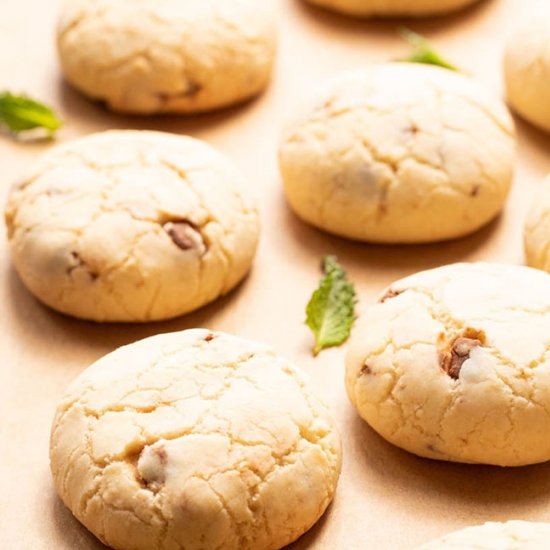 Chocolate and coconut cookies