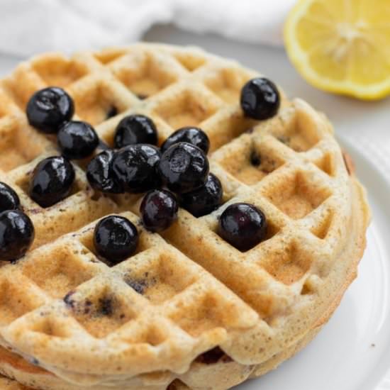 Lemon Blueberry Waffles