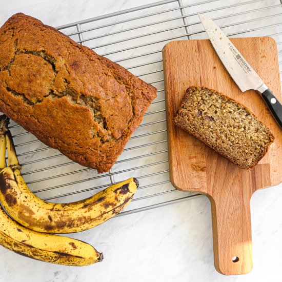 Browned Butter Maple Banana Bread