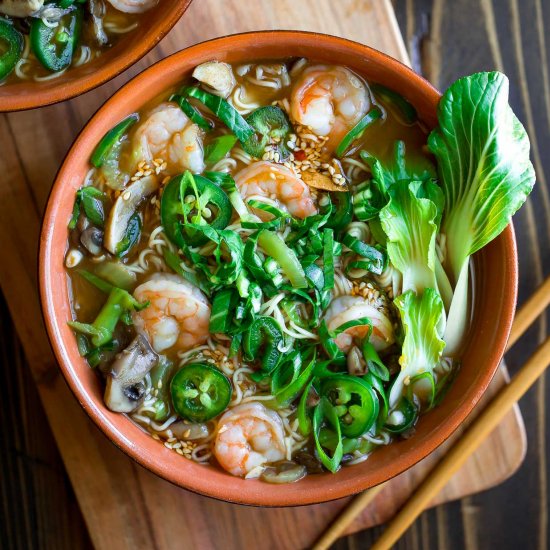 Spicy Shrimp Ramen