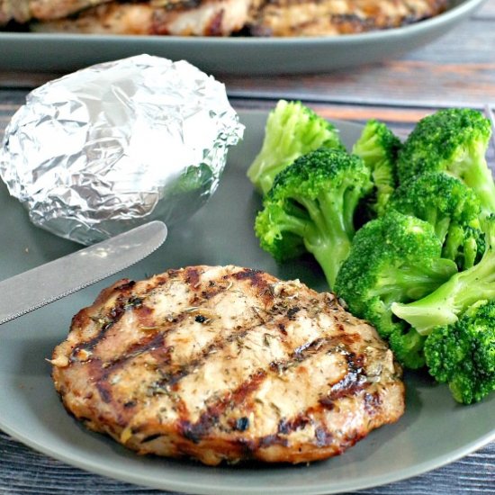 Marinated Grilled Maple Lemon Pork