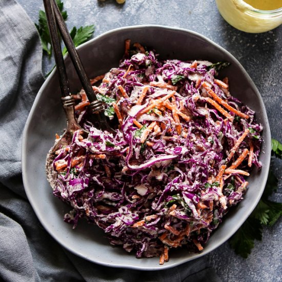 Easy Vegan Coleslaw