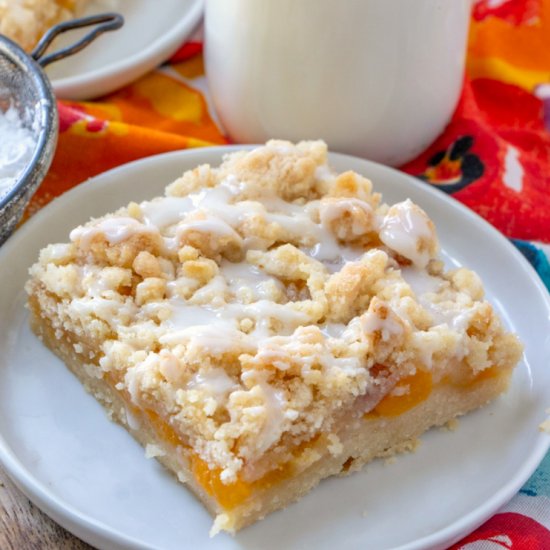 Peach Crumble Bars