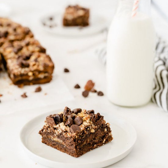 Caramel Bacon Brownies