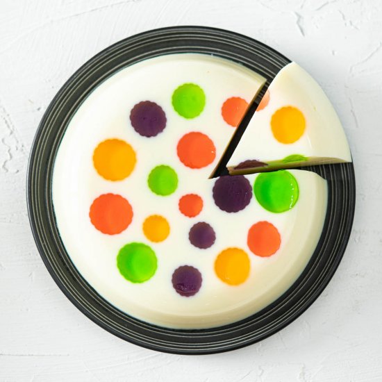 Rainbow Polka Dot Cake