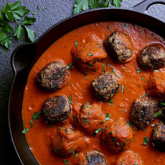 Easy Skillet Keto Meatballs