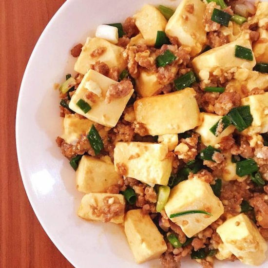 Non-spicy Mapo Tofu with Pork