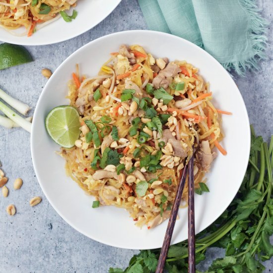 Spaghetti Squash Pad Thai