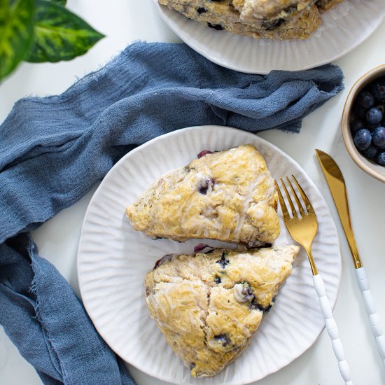 Blueberry Almond Breakfast Scones