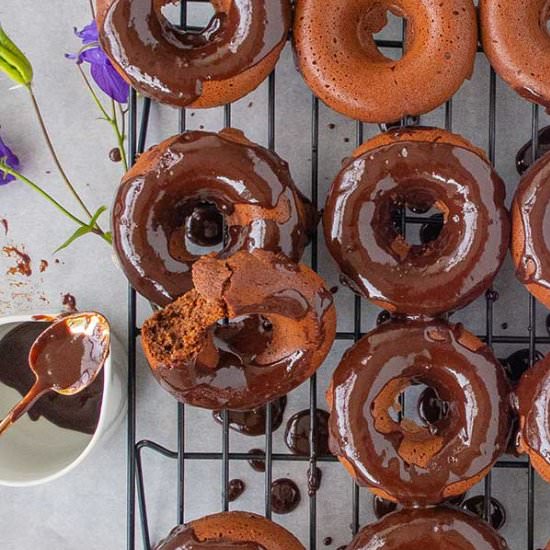 Gluten-Free Baked Chocolate Donuts