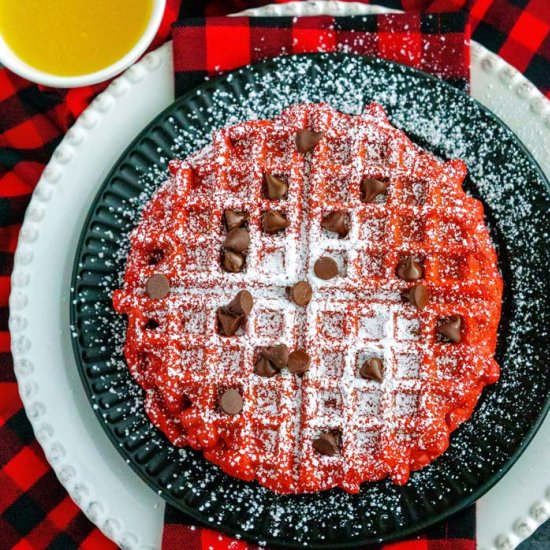 Red Velvet Buttermilk Waffles