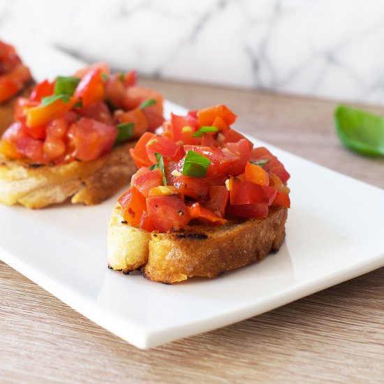 Red Pepper & Tomato Bruschetta