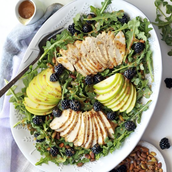 Blackberry Arugula Chicken Salad