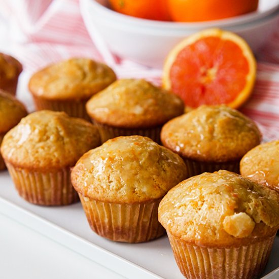 White Chocolate Orange Muffins