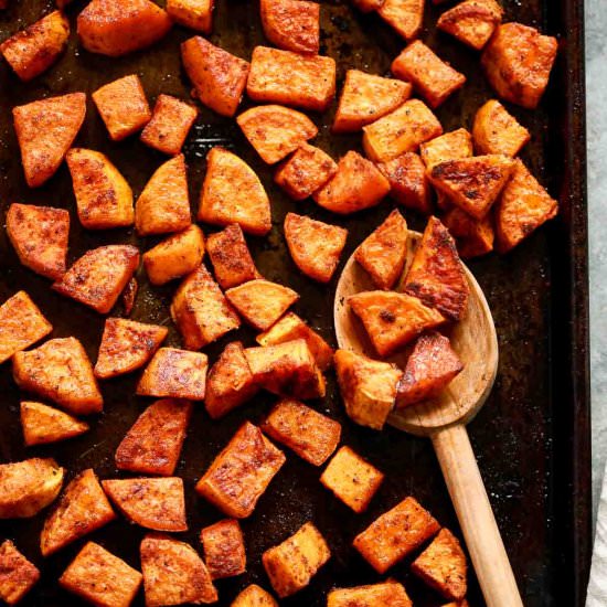 Roasted sweet potato