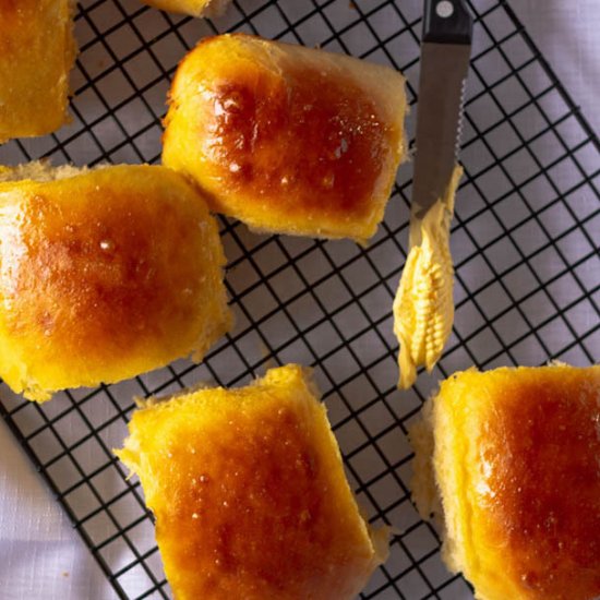 Homemade Brioche Dinner rolls