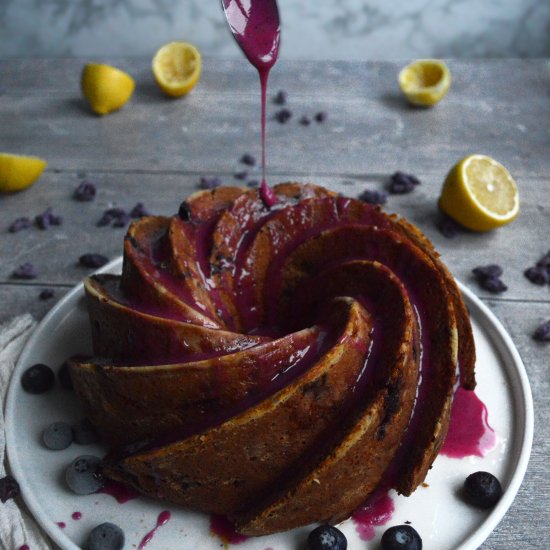 Lemon & Bluberry bundt cake