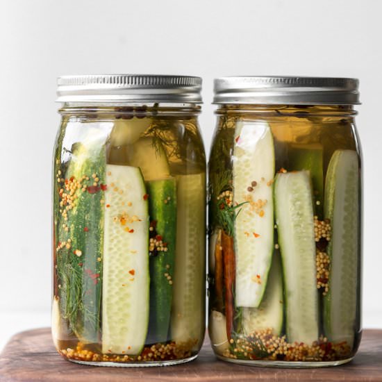 spicy refrigerator dill pickles