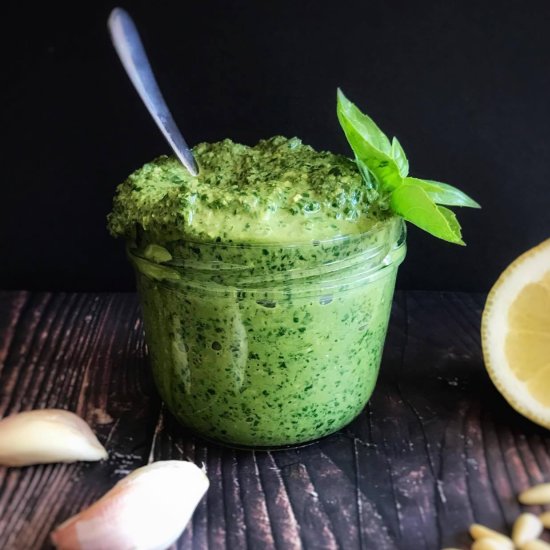 Quick Oil-Free Vegan Pesto