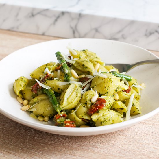 Asparagus & Pesto Pasta Salad