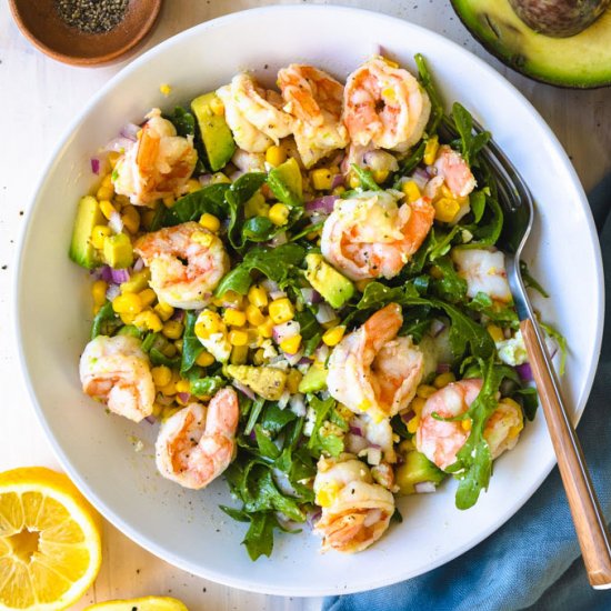 Summery Shrimp Salad with Avocado