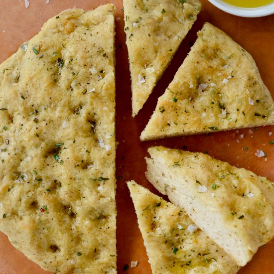 Easy Homemade Focaccia (No Yeast)