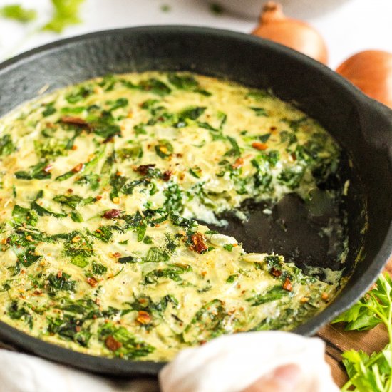 Easy Crustless Spinach Quiche