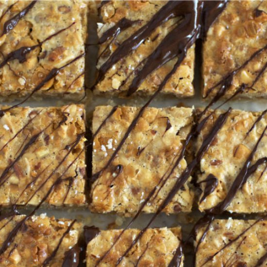 Butterscotch Mixed Nut Bars